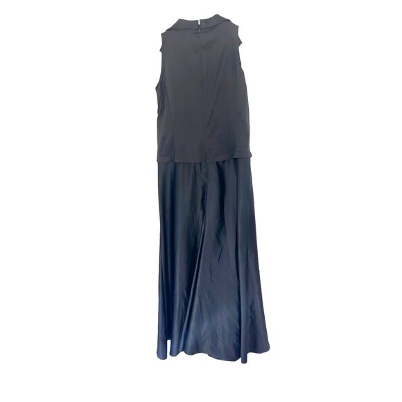 Tadashi Shoji Black Formal‎ Mother of the Bride Ruched Maxi Dress Size 14 - Picture 8 of 11